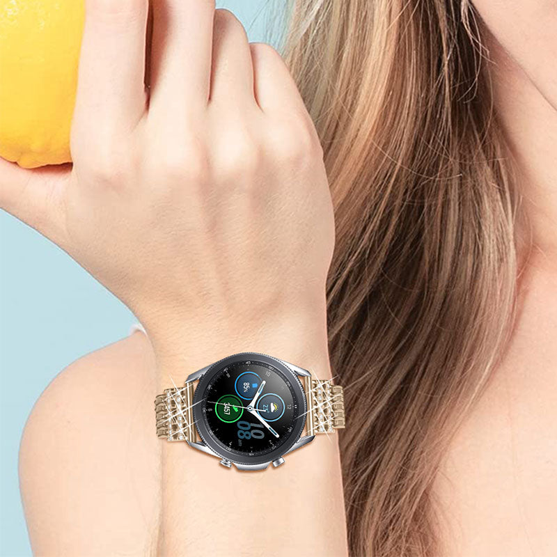 Women's Fashionable Rhinestone Decor 304 Stainless Steel Smart Watch Band Smart Bracelet Strap for Samsung Gear S3 Frontier Women's Fashionable Rhinestone Decor 304 Stainless Steel Smart Watch Band Smart Bracelet Strap for Samsung Gear S3 Frontier